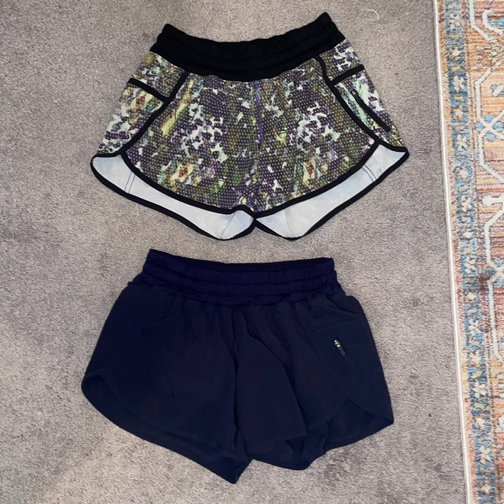 Lot of 2 Lululemon Low-Rise Tracker Short 4”